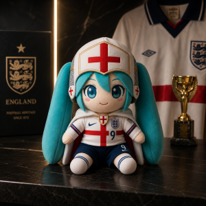 Hatsune Miku England FIFA World Cup 2026 Plush Doll