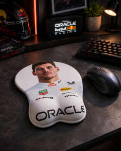 Max Verstappen Ergonomic Wrist Rest Mouse Pad for Racing Fans