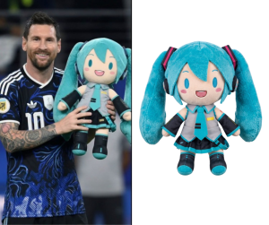 Hatsune Miku x Lionel Messi Argentina World Cup 2026 Plush Doll