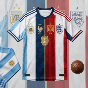 Argentina France Spain England World Cup 2026 Mashup Football Jersey 3 Argentina France Spain England World Cup 2026 Mashup Football Jersey