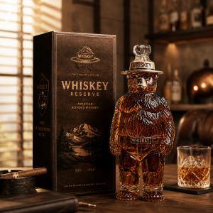 Grizzly Reserve Bear Whiskey Decanter for Bourbon & Liquor 2 Grizzly Reserve Bear Whiskey Decanter for Bourbon & Liquor