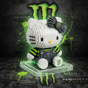 Hello Kitty Monster Energy LEGO Building Blocks Set