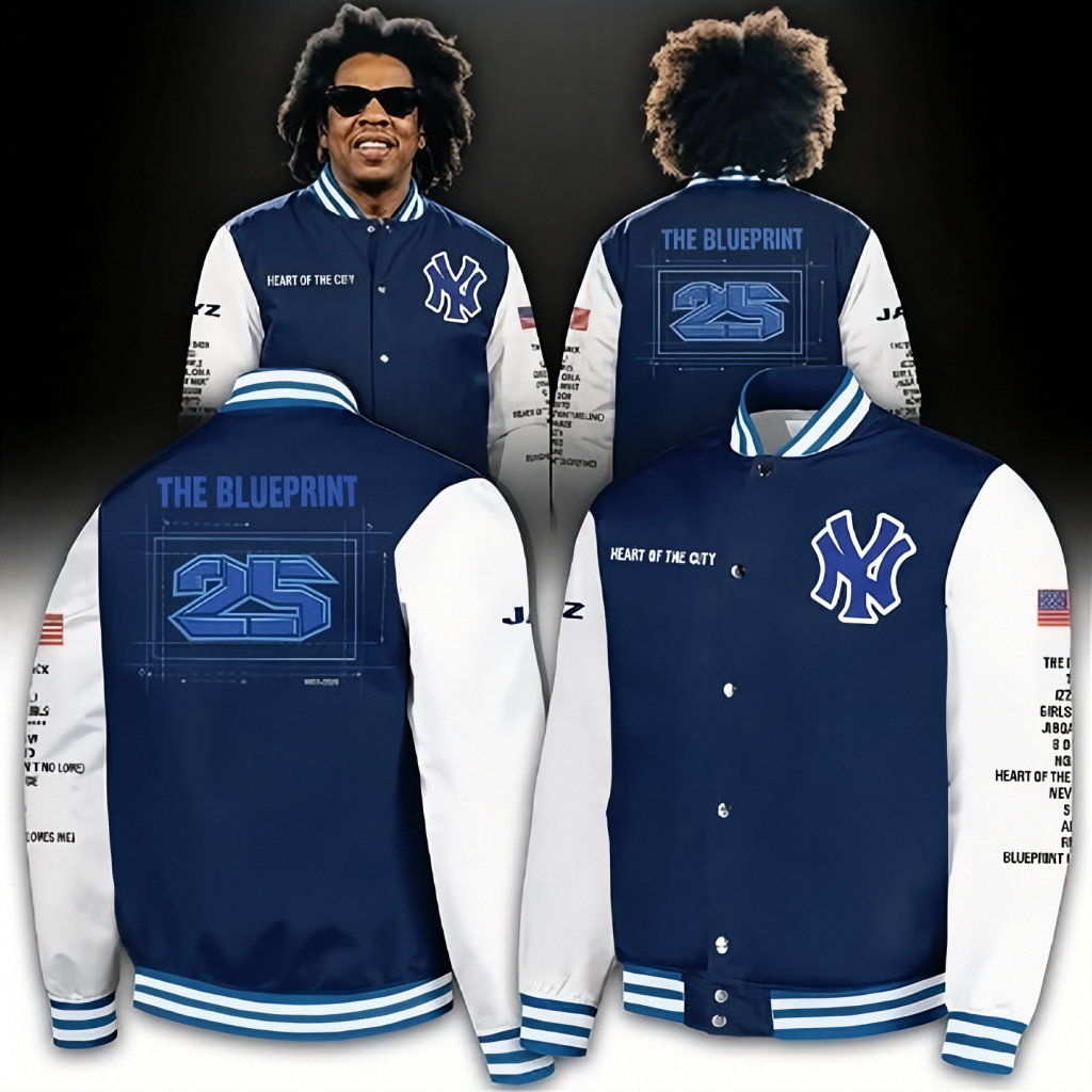 New York Baseball Jay-Z Inspired AOP Varsity Jacket New York Baseball Jay-Z Inspired Reasonable Doubt AOP Varsity Jacket