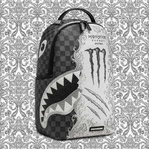 Monster Energy Ultra White Split Backpack by Sprayground