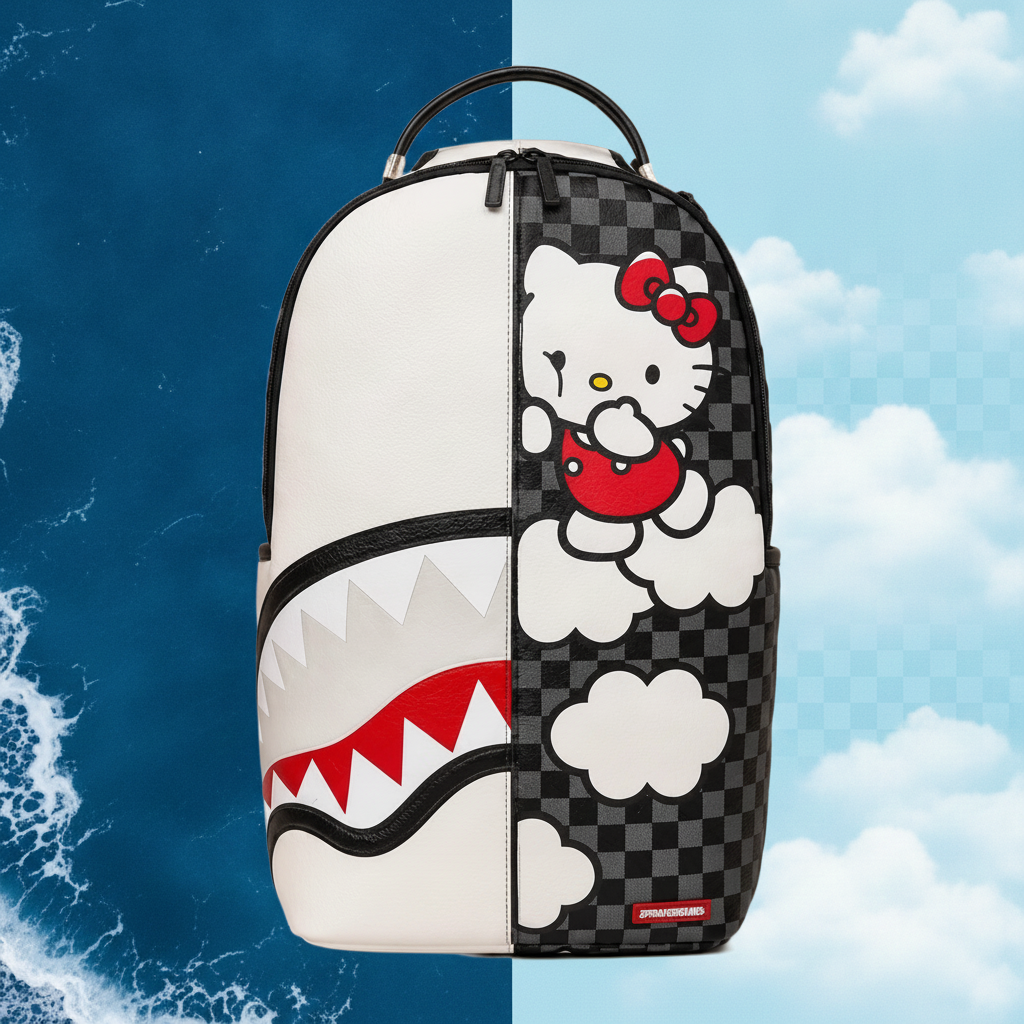 Hello Kitty Brick Wall Split Backpack by Sprayground
