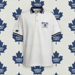 Justin Bieber x Vintage Toronto Maple Leafs Polo Shirt