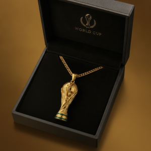FIFA World Cup Trophy Replica Pendant Necklace for Soccer Fans 5 FIFA World Cup Trophy Replica Pendant Necklace