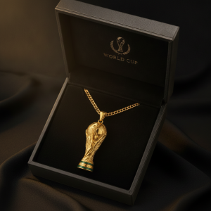 FIFA World Cup Trophy Replica Pendant Necklace for Soccer Fans 4 FIFA World Cup Trophy Replica Pendant Necklace