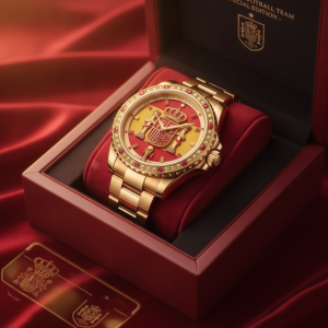 Spain La Roja World Cup Trophy Special Edition Watch | Premium Football Fan Gift