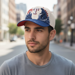 Texas Rangers x Godzilla Minus One Baseball Cap 7 Texas Rangers x Godzilla Minus One Baseball Cap