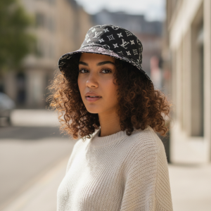 Louis Vuitton Everyday LV Monogram Bucket Hat Blue Brown Black All Over Print