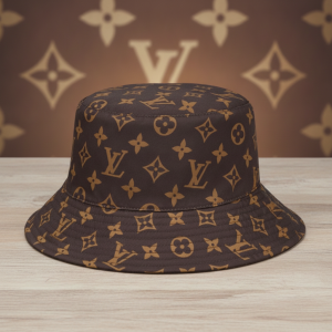 Louis Vuitton Everyday LV Monogram Bucket Hat Blue Brown Black All Over Print