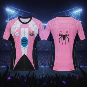 FC Barcelona x Spider-Gwen Special Edition 2026 Soccer Jersey