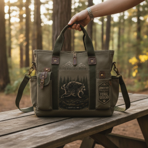 Jimothy King Raccoon Feral Legend Seattle Tote Bag - Funny Trash Panda Canvas Tote 6 Jimothy King Raccoon Feral Legend Seattle Tote Bag