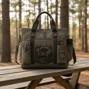 Jimothy King Raccoon Feral Legend Seattle Tote Bag - Funny Trash Panda Canvas Tote 5 Jimothy King Raccoon Feral Legend Seattle Tote Bag