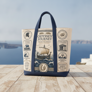 The Odyssey Ancient Greece Seafaring Tote Bag - Greek Mythology Canvas Tote 5 The Odyssey Ancient Greece Seafaring Tote Bag - Greek Mythology Canvas Tote