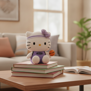 Hello Kitty Golden State Valkyries Purple Basketball Plush Toy - WNBA Plushie 7 Hello Kitty Golden State Valkyries Purple Basketball Plush Toy - WNBA Plushie