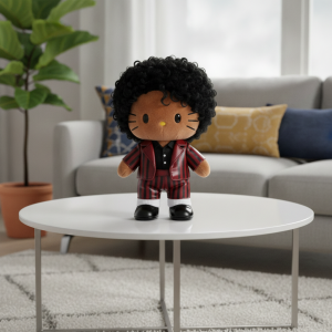 Michael Jackson x Hello Kitty Crossover Plush Toy - Sanrio Collectible Plushie