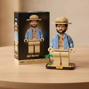 Bad Bunny Custom Building Block Set - Collectible Brick Toy