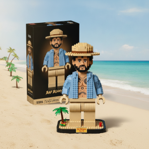 Bad Bunny Custom Building Block Set - Collectible Brick Toy