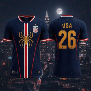 United States National Team Spider-Man FIFA World Cup 2026 Soccer Jersey - Crossover Kit