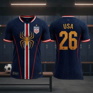 United States National Team Spider-Man FIFA World Cup 2026 Soccer Jersey - Crossover Kit