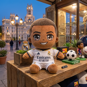 Kylian Mbappe Real Madrid Plush Toy - Soccer Collectible Doll