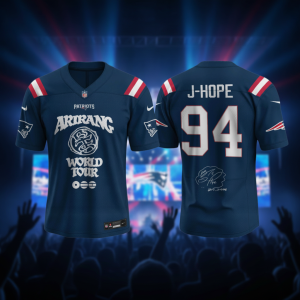 New England Patriots x BTS World Tour 2026 Limited Edition Jersey - Crossover Shirt 5 New England Patriots x BTS World Tour 2026 Limited Edition Jersey - Crossover Shirt