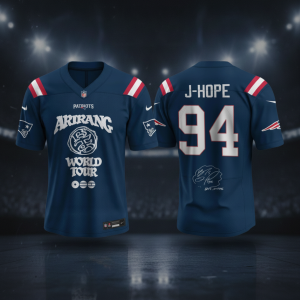New England Patriots x BTS World Tour 2026 Limited Edition Jersey - Crossover Shirt 4 New England Patriots x BTS World Tour 2026 Limited Edition Jersey - Crossover Shirt