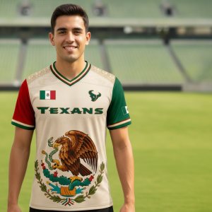 Houston Texans Mexican Heritage Jersey - NFL Graphic Football Shirt