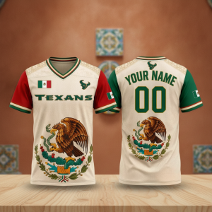 Houston Texans Mexican Heritage Jersey - NFL Graphic Football Shirt