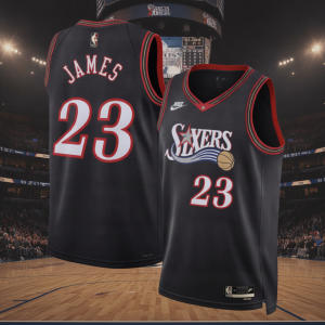 Philadelphia 76ers LeBron James #23 Jersey - Concept Basketball Shirt