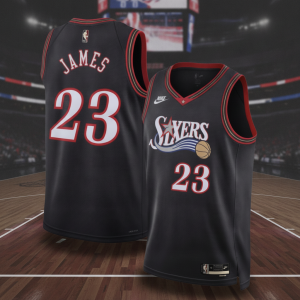 Philadelphia 76ers LeBron James #23 Jersey - Concept Basketball Shirt