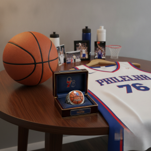 LeBron James Philadelphia 76ers Signature Ring - Basketball Collectible