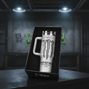 Stanley x Monster Energy Ultra White 40 oz Tumbler With Handle