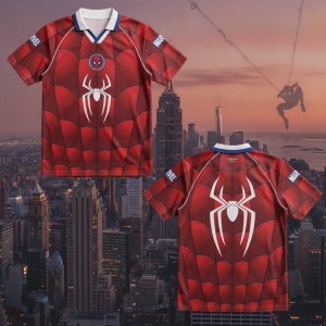 Tom Holland x Joselu Spider-Man V-Neck Polo Jersey 6 Tom Holland x Joselu Spider-Man V-Neck Polo Jersey