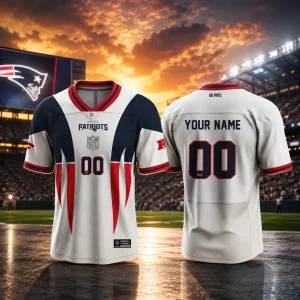 New England Patriots Football Custom Jersey | Personalized NFL Fan Shirt
