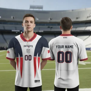 New England Patriots Football Custom Jersey | Personalized NFL Fan Shirt