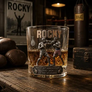 Rocky Balboa 50th Anniversary Limited Edition Whiskey Glass