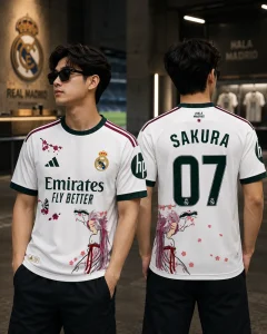 Real Madrid Sakura Anime Limited Edition Football Jersey