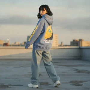 Karina aespa x Nike Mostly Sweet Lemon Tribal Star Graphic Hoodie