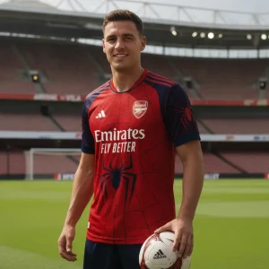 Arsenal x Spider-Man Brand New Day Red Version Special Edition Soccer Jersey 2026