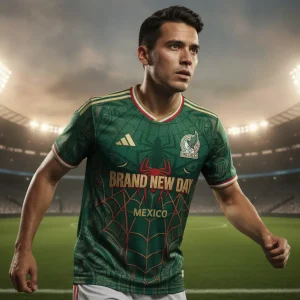 Mexico x Spider-Man Brand New Day Green & Gold Aztec Special Edition Soccer Jersey