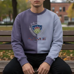 ROSÉ BLACKPINK x Dime Split Crest Graphic Crewneck Sweatshirt