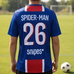 PSG Nike x Spider-Man Brand New Day 2026–27 Home Stadium Soccer Jersey 4 PSG Nike x Spider-Man Brand New Day 2026–27 Home Stadium Soccer Jersey