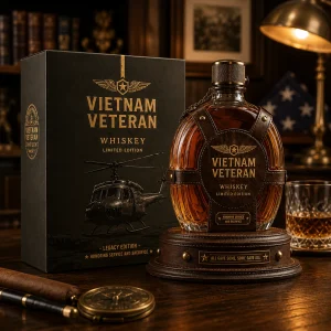 Vietnam Veteran Tribute Whiskey Decanter Bottle