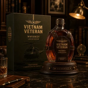 Vietnam Veteran Tribute Whiskey Decanter Bottle
