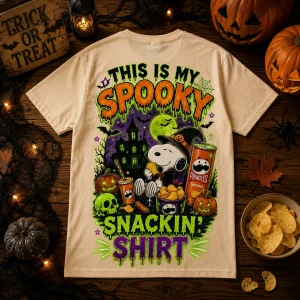 Snoopy x Pringles Halloween Spooky Snackin' Graphic T-Shirt