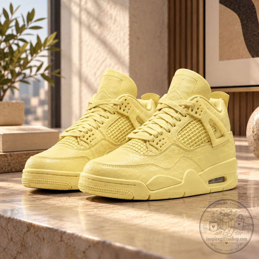 J Balvin Air Jordan 4 OG SP “Lemonade” 2026 – Yellow Croc-Textured Sneakers | Jordan Brand x J Balvin