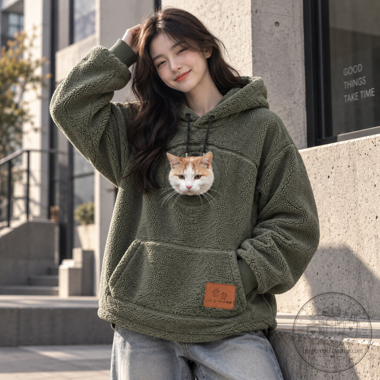 Original Purr Pouch Cat Hoodie – Cozy Feline-Inspired Pullover | Cute Cat Lover Loungewear & Gift
